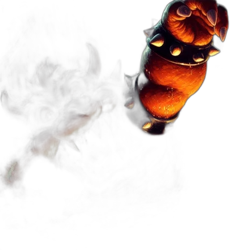 mask, dragon, staff, weapon transparent PNG cut-out