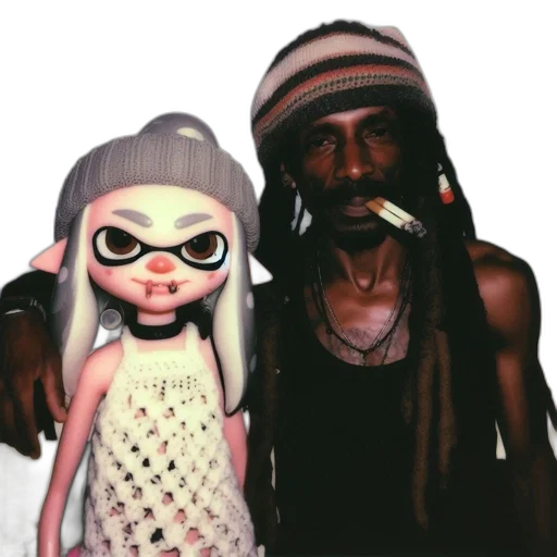 hat, mask, staff, 3d render transparent PNG cut-out