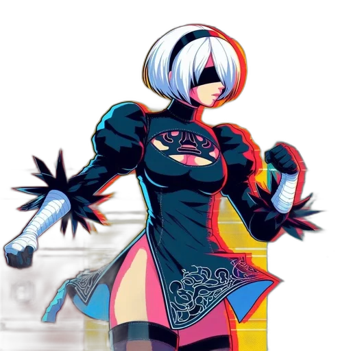 robot, staff, weapon, jacket transparent PNG cut-out