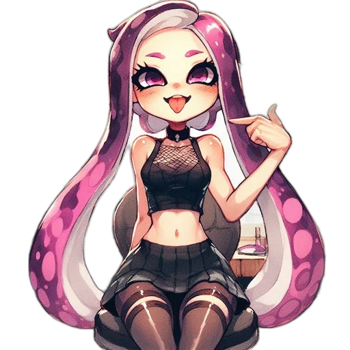 staff, dress, hair, weapon transparent PNG cut-out
