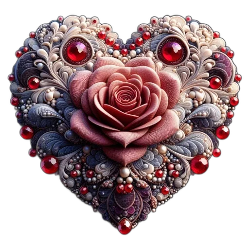 jewelry, flower, crown, 3d render transparent PNG cut-out