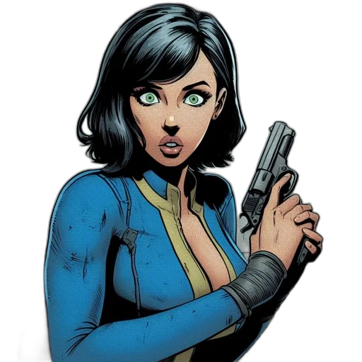 weapon, comic book art, cartoon, concept art transparent PNG cut-out
