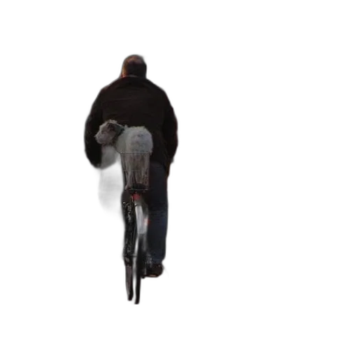 jacket, umbrella, staff, creature transparent PNG cut-out