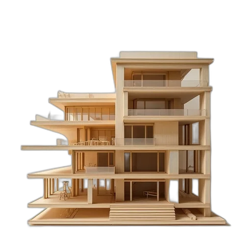 building, furniture, 3d render, concept art transparent PNG cut-out