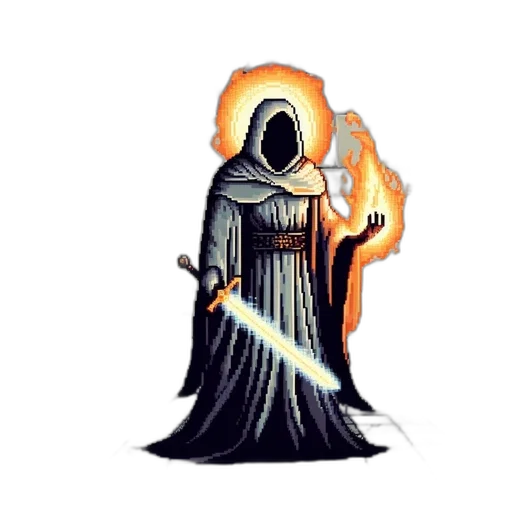 staff, jacket, sword, weapon transparent PNG cut-out