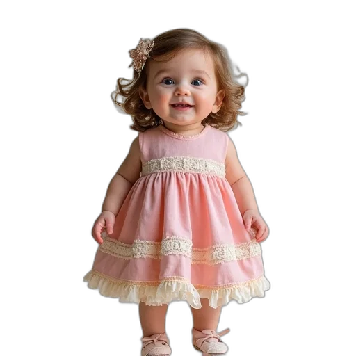dress, face, photorealistic, 3d render transparent PNG cut-out