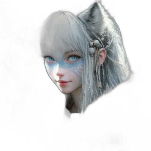 face, staff, mask, creature transparent PNG cut-out