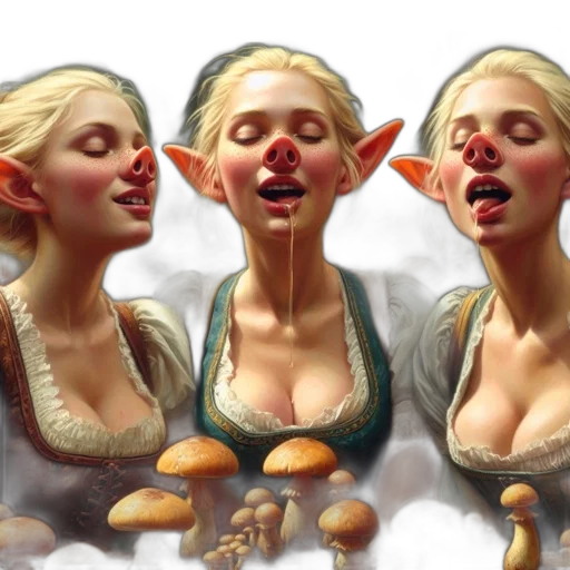 food, face, concept art, fantasy art transparent PNG cut-out