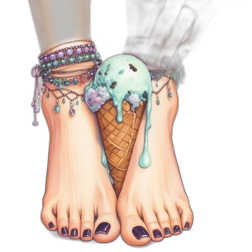 shoes, jewelry, watercolor, photorealistic transparent PNG cut-out