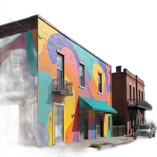 building, concept art, 3d render, photorealistic transparent PNG cut-out