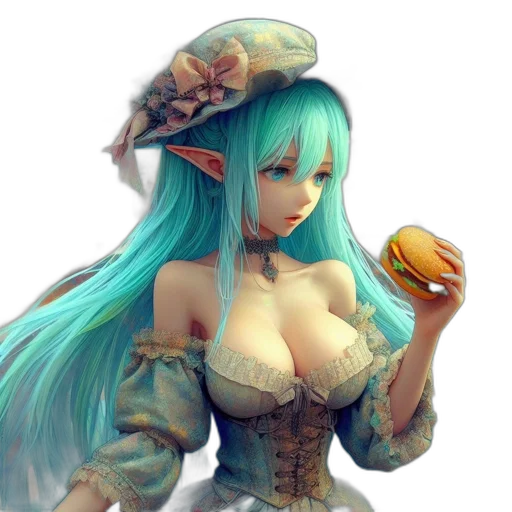 food, dress, dragon, hat transparent PNG cut-out