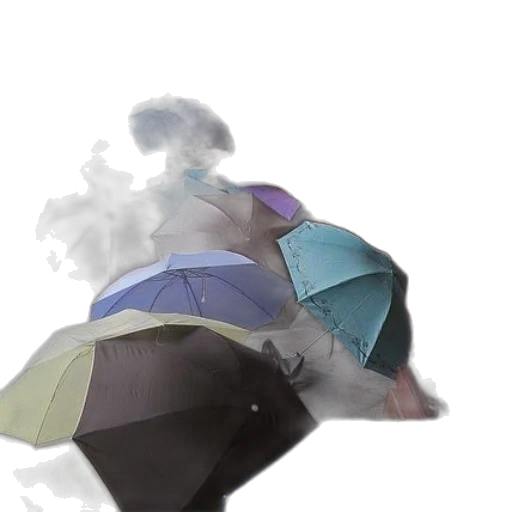 umbrella, hat, jacket, mask transparent PNG cut-out
