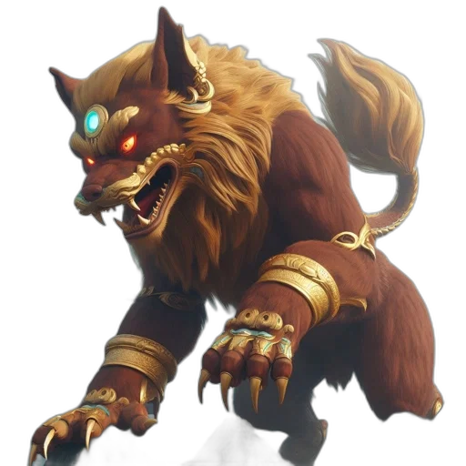 creature, animal, staff, dragon transparent PNG cut-out