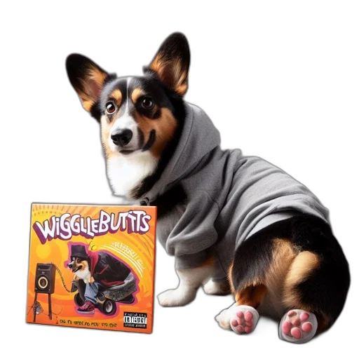 jacket, creature, animal, corgi transparent PNG cut-out