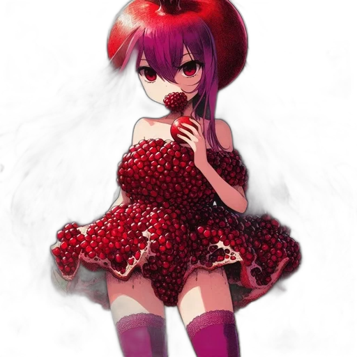 dress, pixel art, anime, concept art transparent PNG cut-out