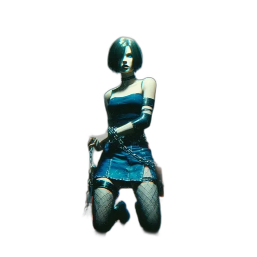dress, staff, weapon, robot transparent PNG cut-out