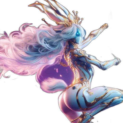dragon, hair, dress, concept art transparent PNG cut-out