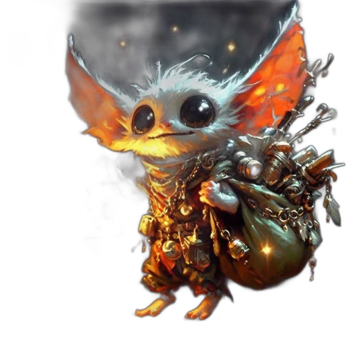 dragon, creature, staff, concept art transparent PNG cut-out