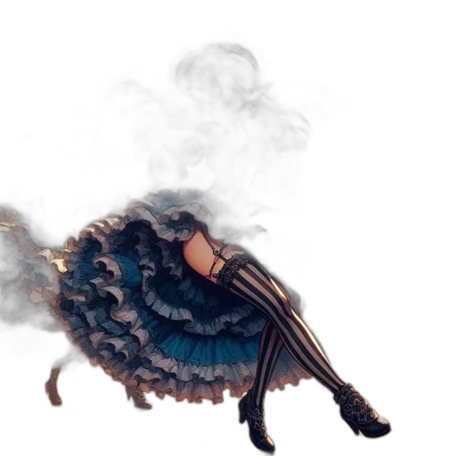 dragon, hair, mask, creature transparent PNG cut-out