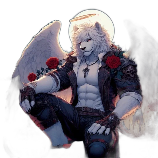 staff, sword, jacket, fantasy art transparent PNG cut-out