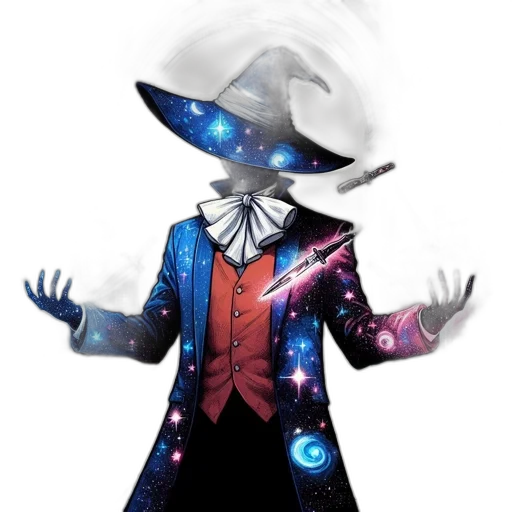 jacket, staff, mask, hat transparent PNG cut-out