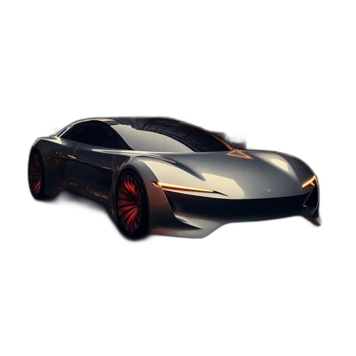 car, 3d render, concept art, photorealistic transparent PNG cut-out