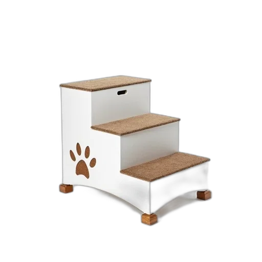 furniture, 3d render, white, three-tiered transparent PNG cut-out