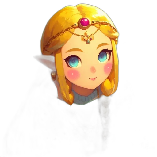 crown, staff, face, dress transparent PNG cut-out