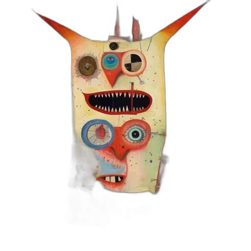 mask, face, robot, creature transparent PNG cut-out
