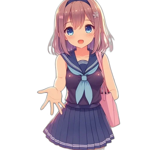 dress, creature, staff, robot transparent PNG cut-out