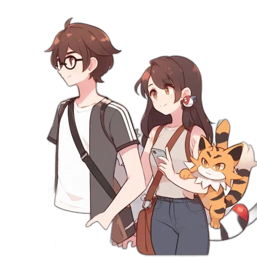 anime, watercolor, pixel art, concept art transparent PNG cut-out
