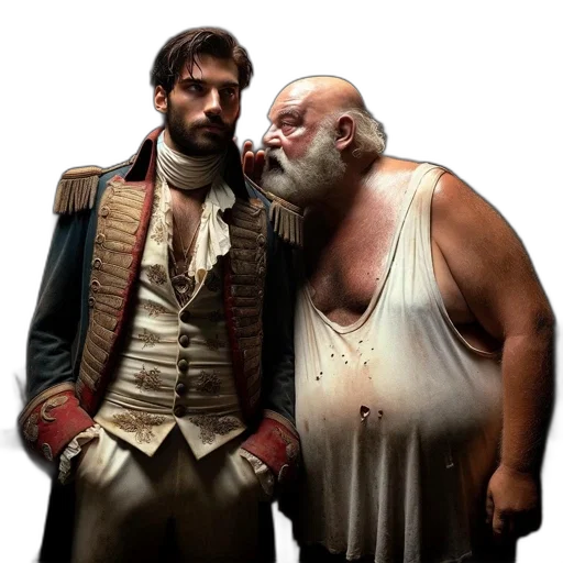 concept art, underwater, two, men transparent PNG cut-out