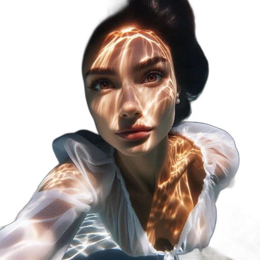 face, mask, dress, jewelry transparent PNG cut-out