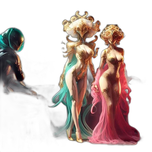 crown, dress, mask, concept art transparent PNG cut-out