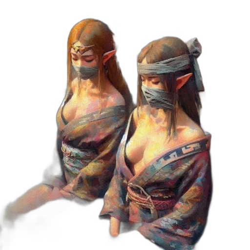 dress, mask, concept art, fantasy art transparent PNG cut-out