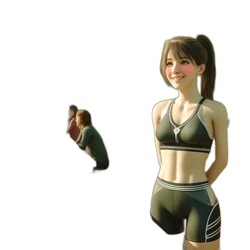 dress, concept art, 3d render, pixel art transparent PNG cut-out