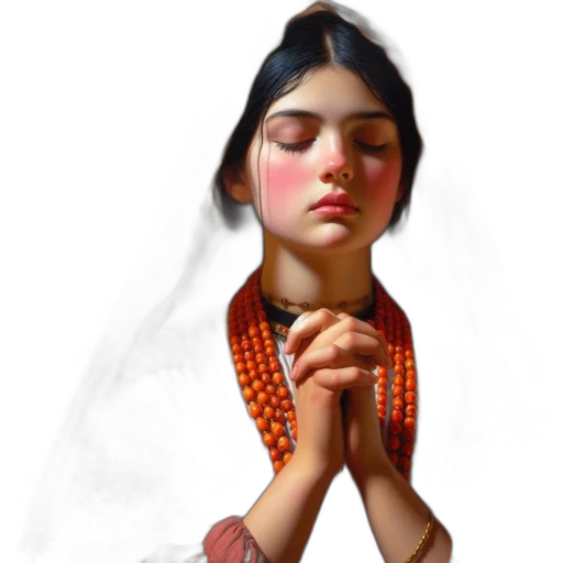 jewelry, dress, photorealistic, oil painting transparent PNG cut-out