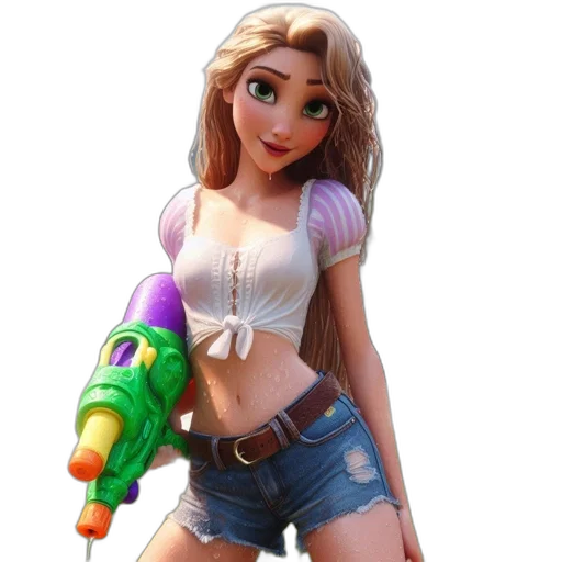 weapon, staff, dress, 3d render transparent PNG cut-out