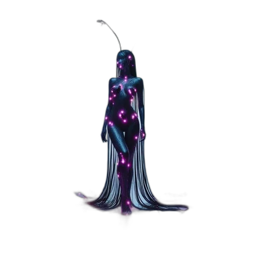 dress, staff, creature, jewelry transparent PNG cut-out