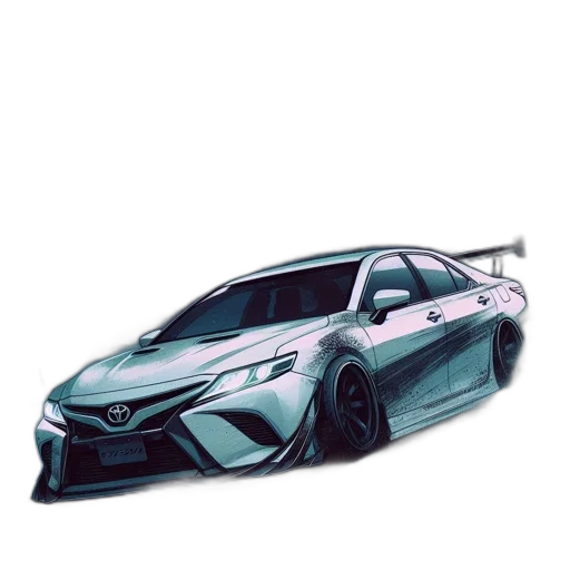 car, weapon, concept art, photorealistic transparent PNG cut-out