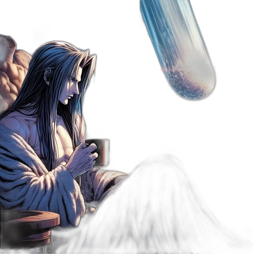 concept art, fantasy art, comic book art, watercolor transparent PNG cut-out