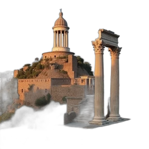 building, 3d render, concept art, photorealistic transparent PNG cut-out