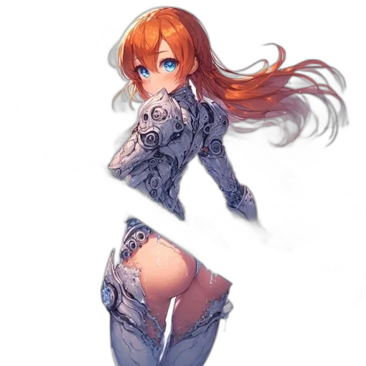 dress, jacket, robot, weapon transparent PNG cut-out