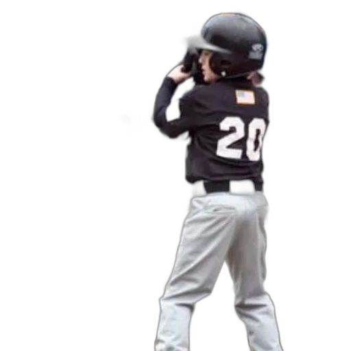 young, baseball, player, wearing transparent PNG cut-out