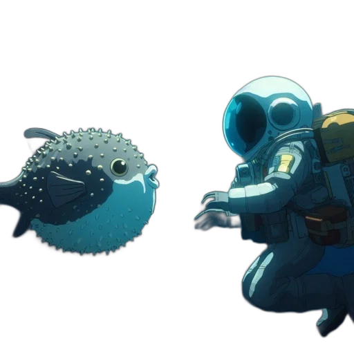 creature, concept art, pixel art, 3d render transparent PNG cut-out