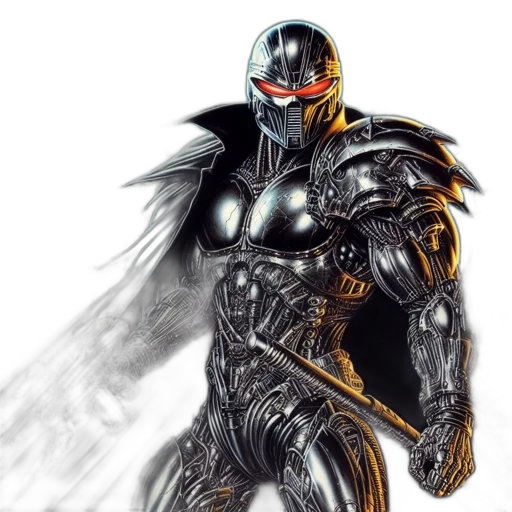 robot, concept art, comic book art, fantasy art transparent PNG cut-out