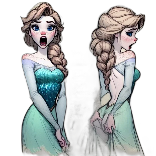 dress, crown, concept art, fantasy art transparent PNG cut-out