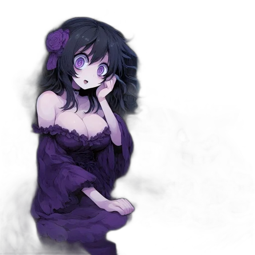dress, creature, mask, flower transparent PNG cut-out