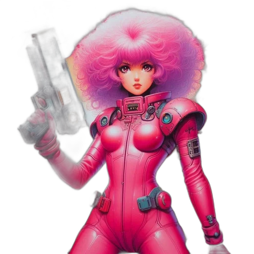 robot, weapon, concept art, cyberpunk transparent PNG cut-out