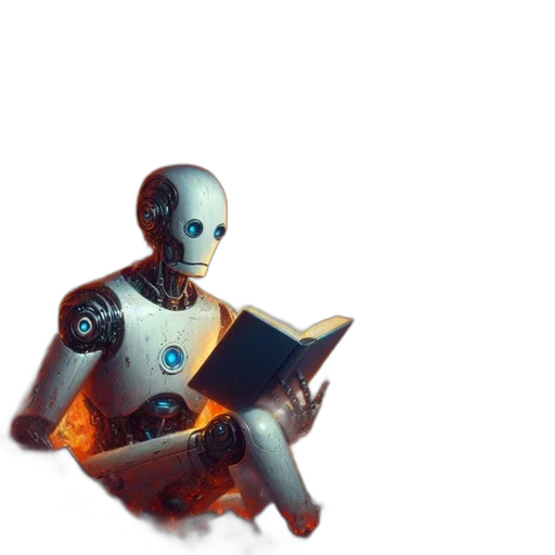 robot, weapon, staff, creature transparent PNG cut-out